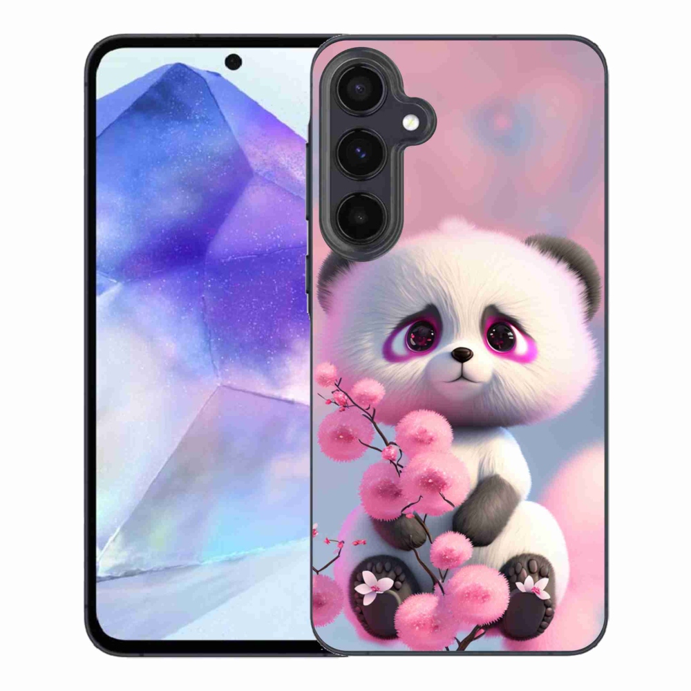 Gél borítás mmCase Samsung Galaxy A55 5G - aranyos panda 1