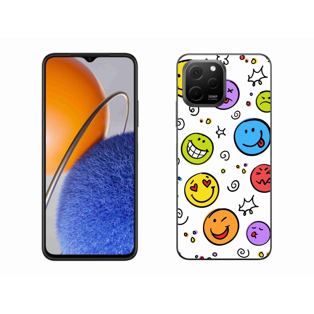 Gél borító mmCase a Huawei Nova Y61 készülékhez - smiley-k