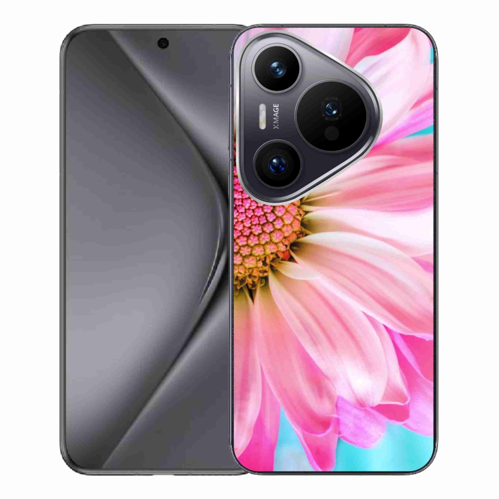 Zselés borítás mmCase a Huawei Pura 70 Pro készülékhez - rózsaszín virág