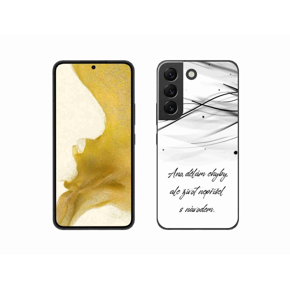 Gél védőhuzat mmCase Samsung Galaxy S22 5G - idézem fehér háttér