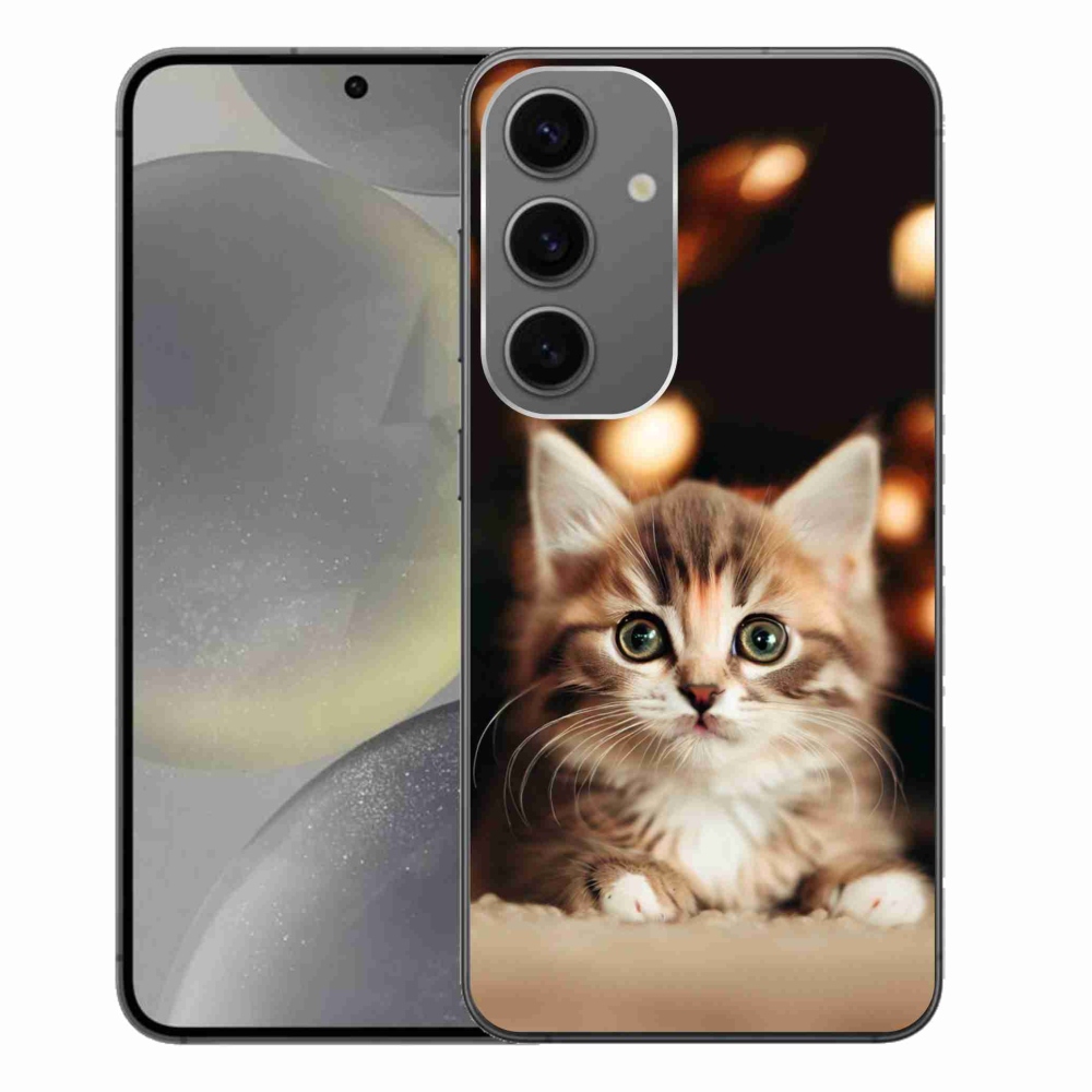 Gél borítás mmCase Samsung Galaxy S24+ készülékhez - aranyos cica 2