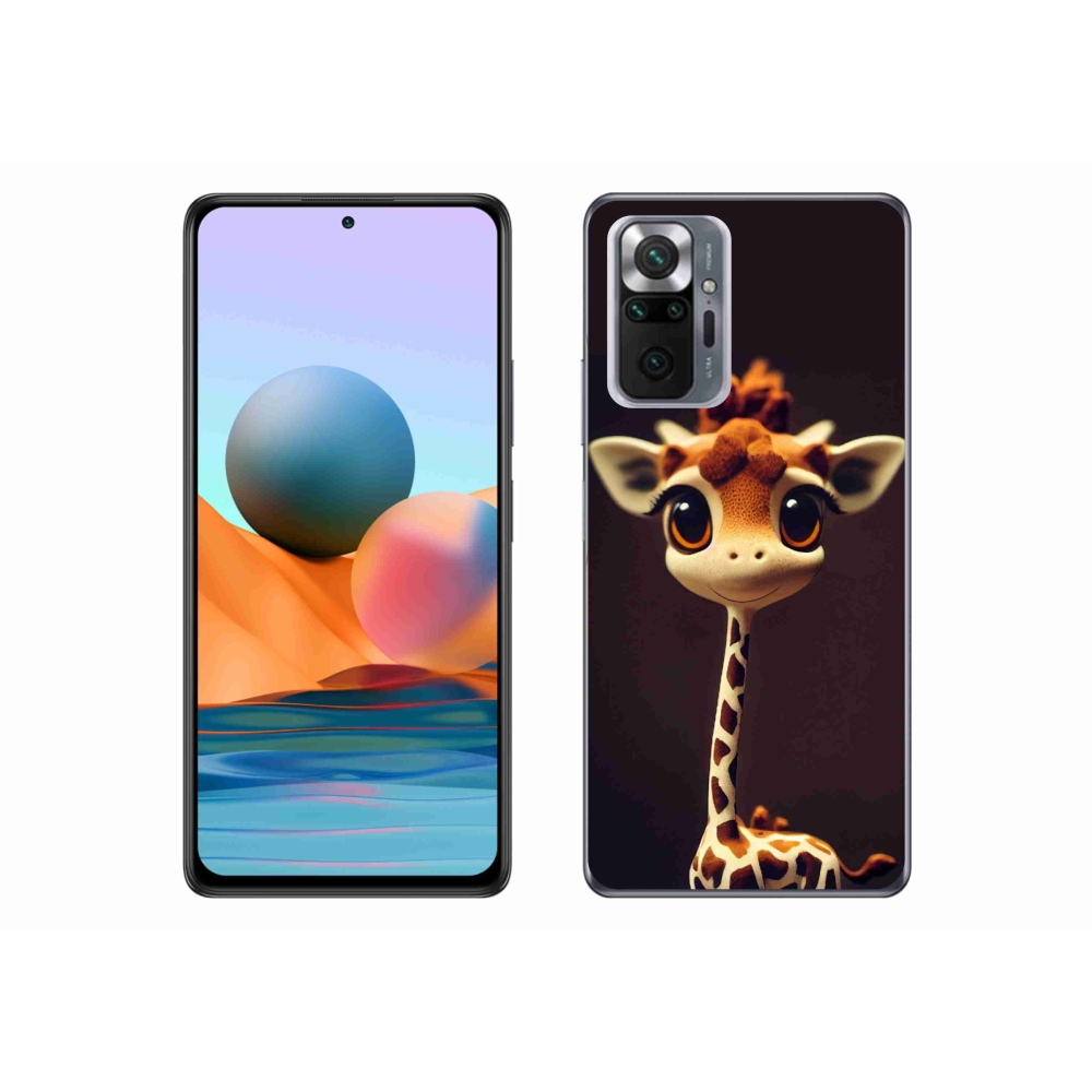 Gél borítás mmCase a Xiaomi Redmi Note 10 Pro készülékhez - kis zsiráf