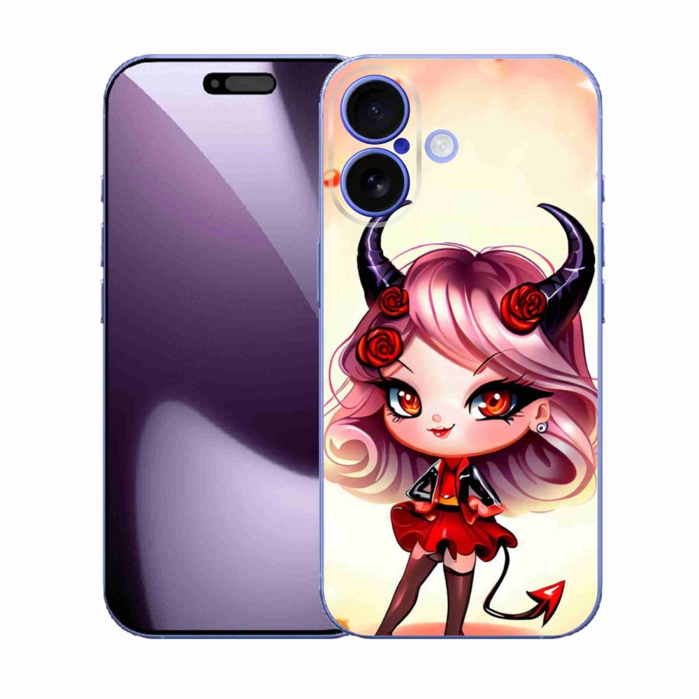 Zselés borítás mmCase iPhone 17 készülékhez - rajzfilm ördög