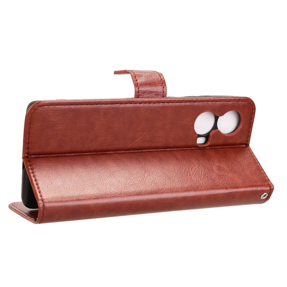 Őrült könyv tok a Motorola Moto G85 5G-hez - barna színű