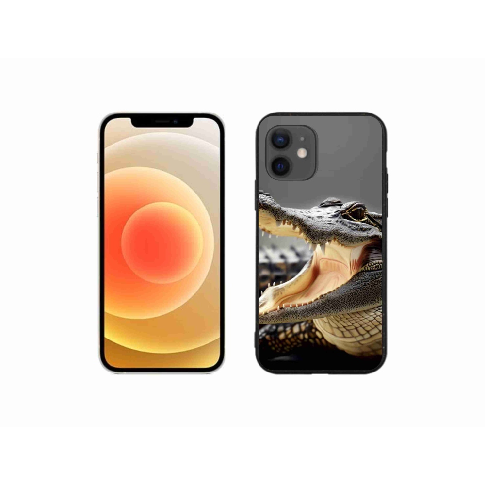 Zselés borítás mmCase iPhone 12 mini készülékhez - krokodil