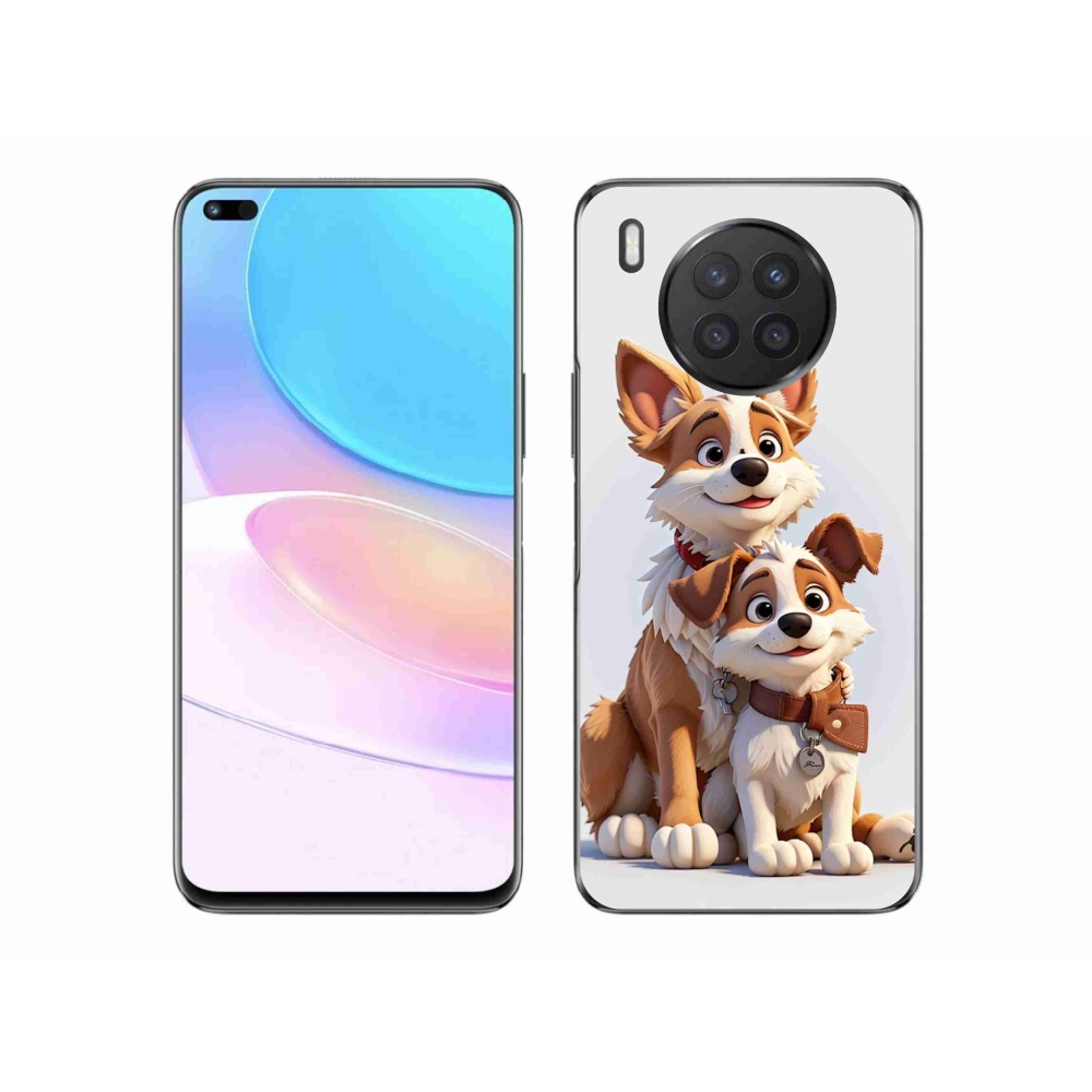 Zselés borítás mmCase a Honor 50 Lite-hoz - kutyák rajzolása