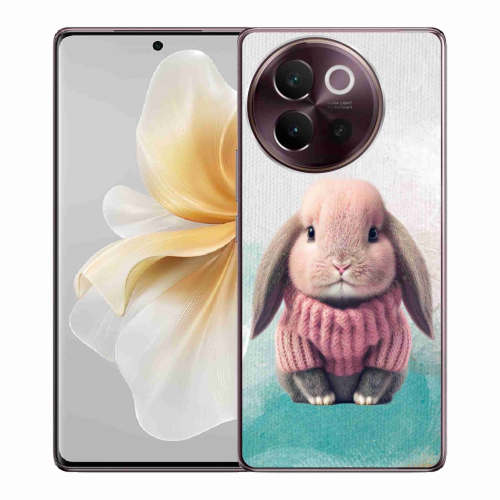 Gél borítás mmCase a Vivo V40 Lite 5G készülékhez - nyúl pulóverben
