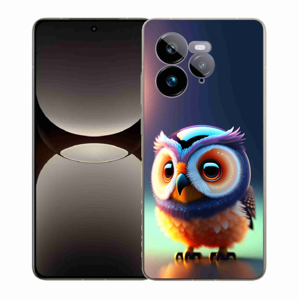 Gél borítás mmCase a Realme GT 7 Pro 5G számára - bagoly