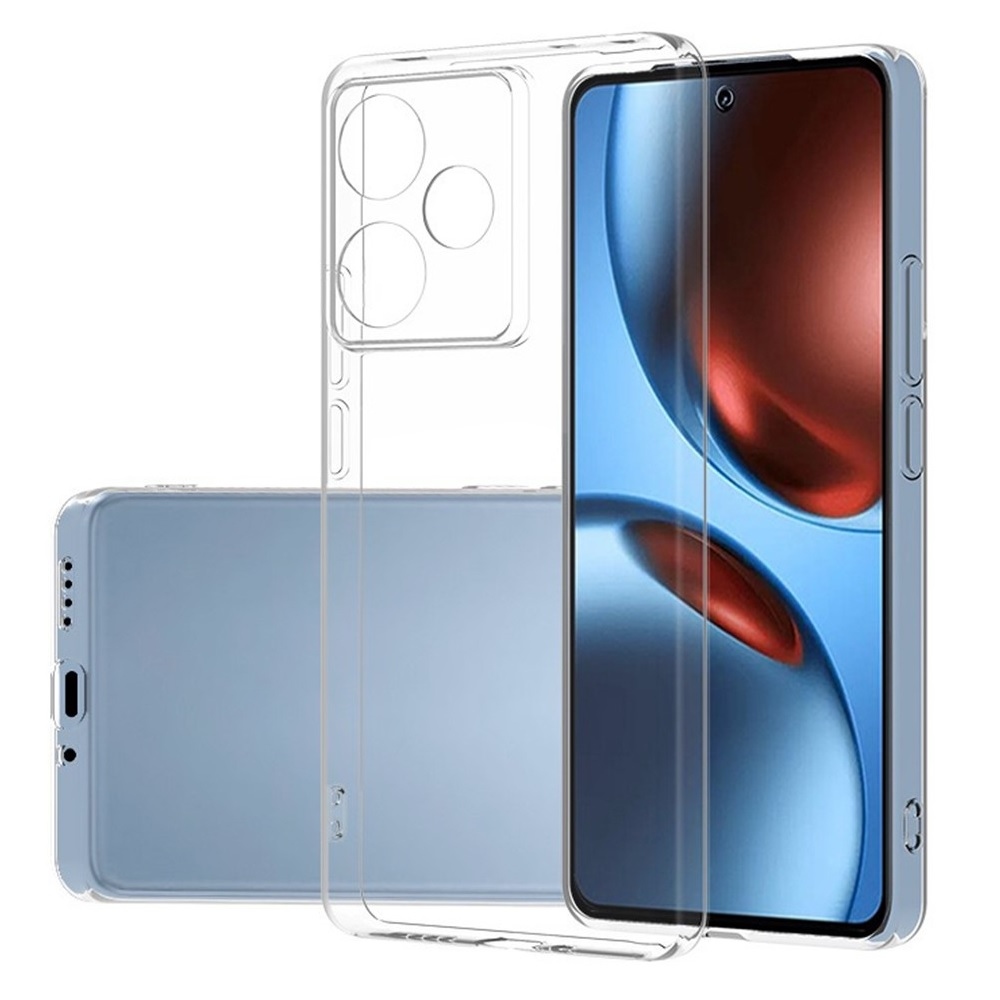 Átlátszó zselés tok a Realme GT 7 5G/GT 7T 5G számára - átlátszó