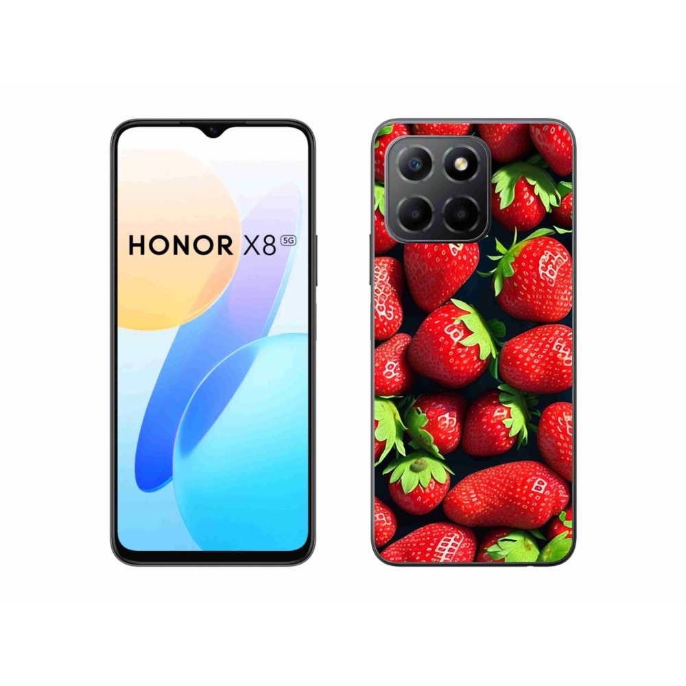 Gél borítás mmCase a Honor X8 5G készülékhez - eper