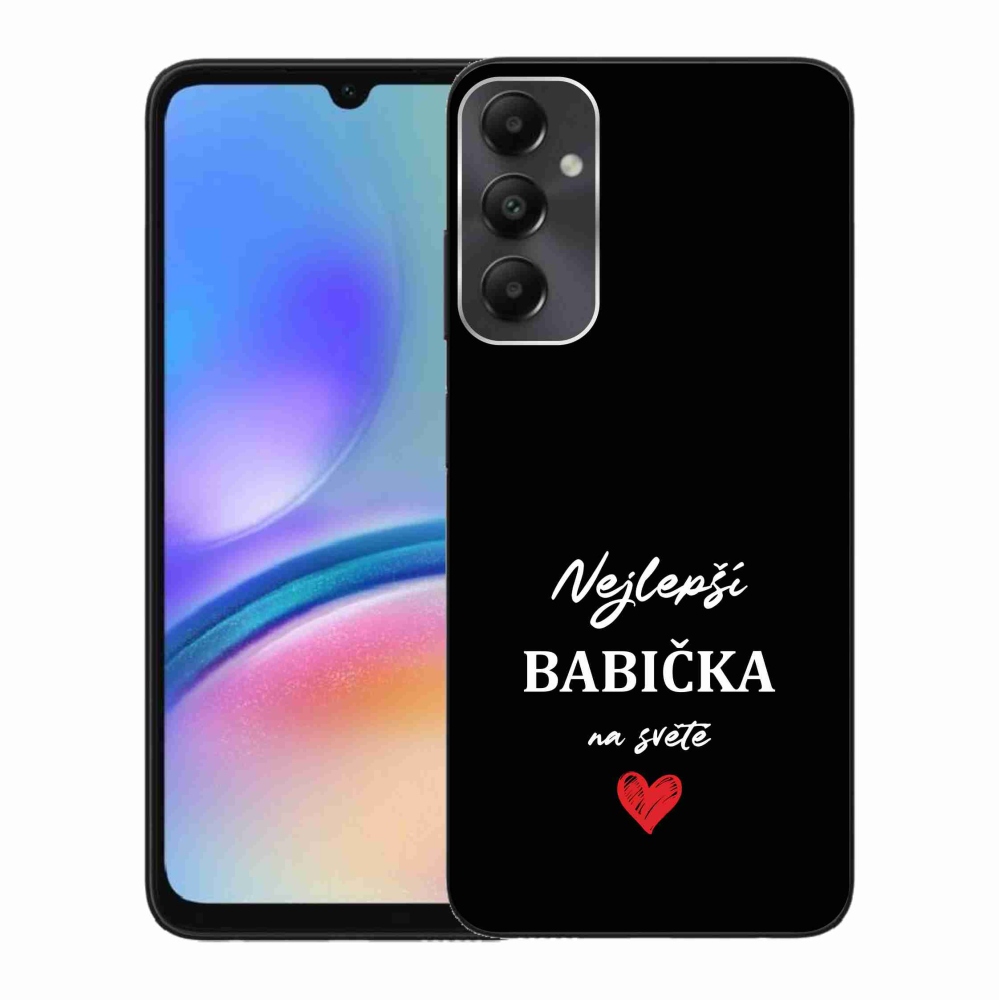 Gél borító mmCase Samsung Galaxy A05s - a legjobb nagymama 1 fekete háttérrel