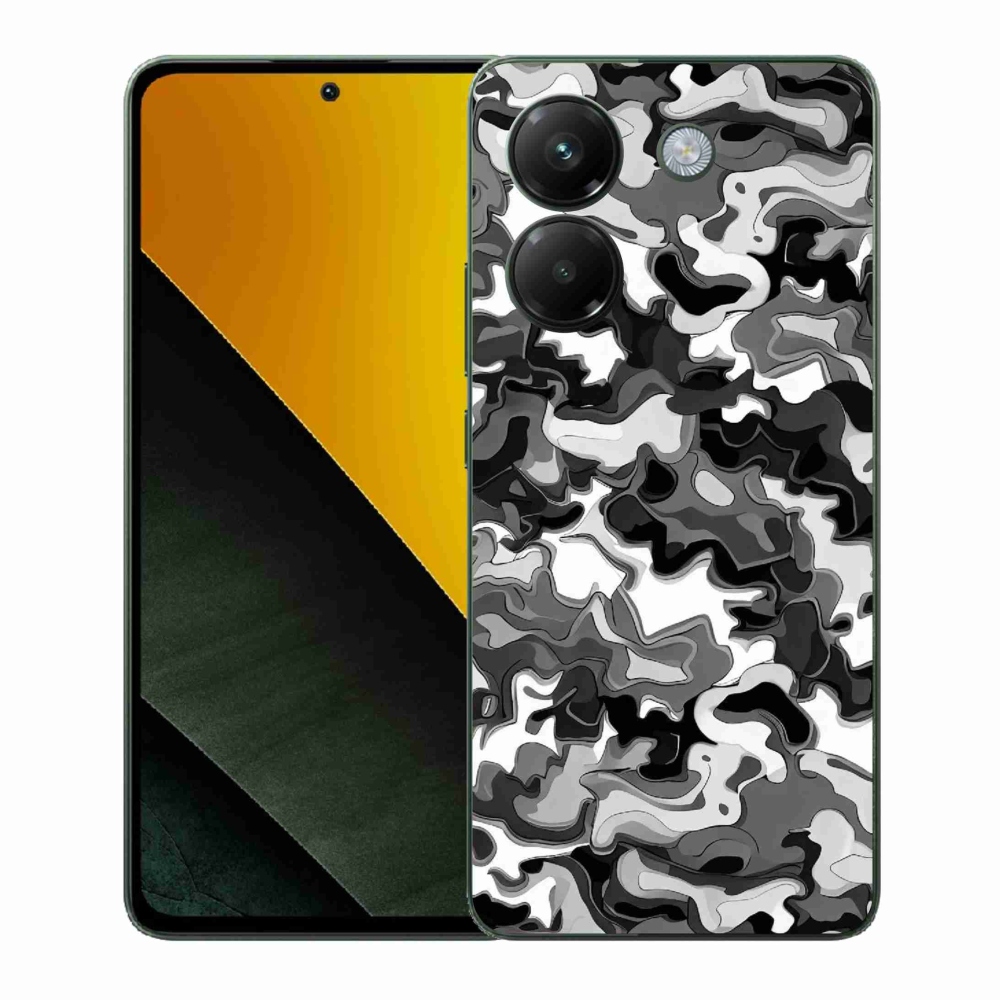 Gél borítás mmCase a Xiaomi Poco M7 Pro 5G számára - álcázó minta 3