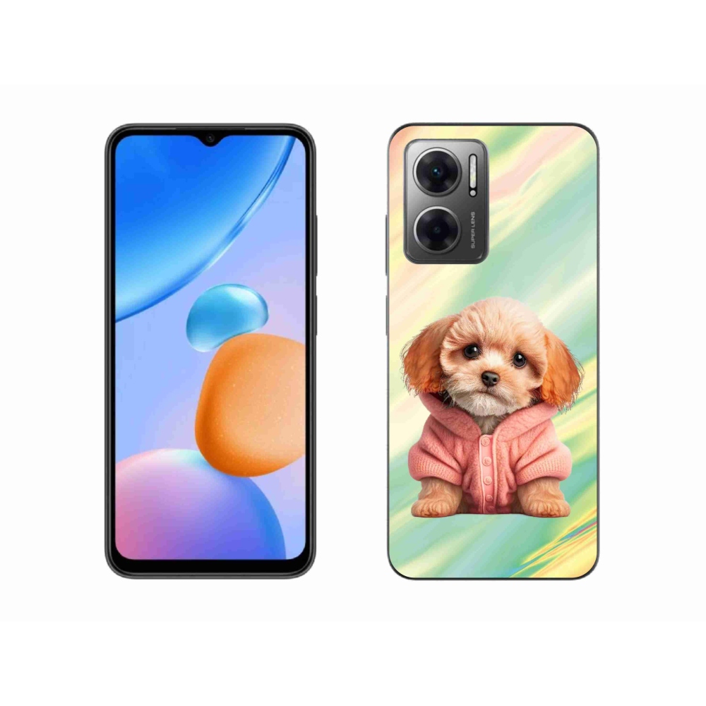 Gél borítás mmCase a Xiaomi Redmi 10 5G-hez - kölyök pulóverben