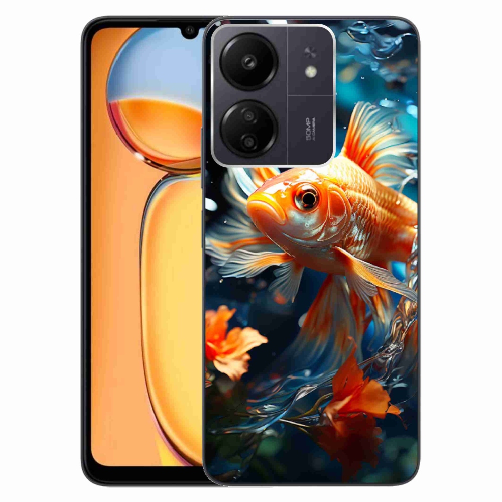 Gél borítás mmCase a Xiaomi Poco C65/Redmi 13C számára - hal