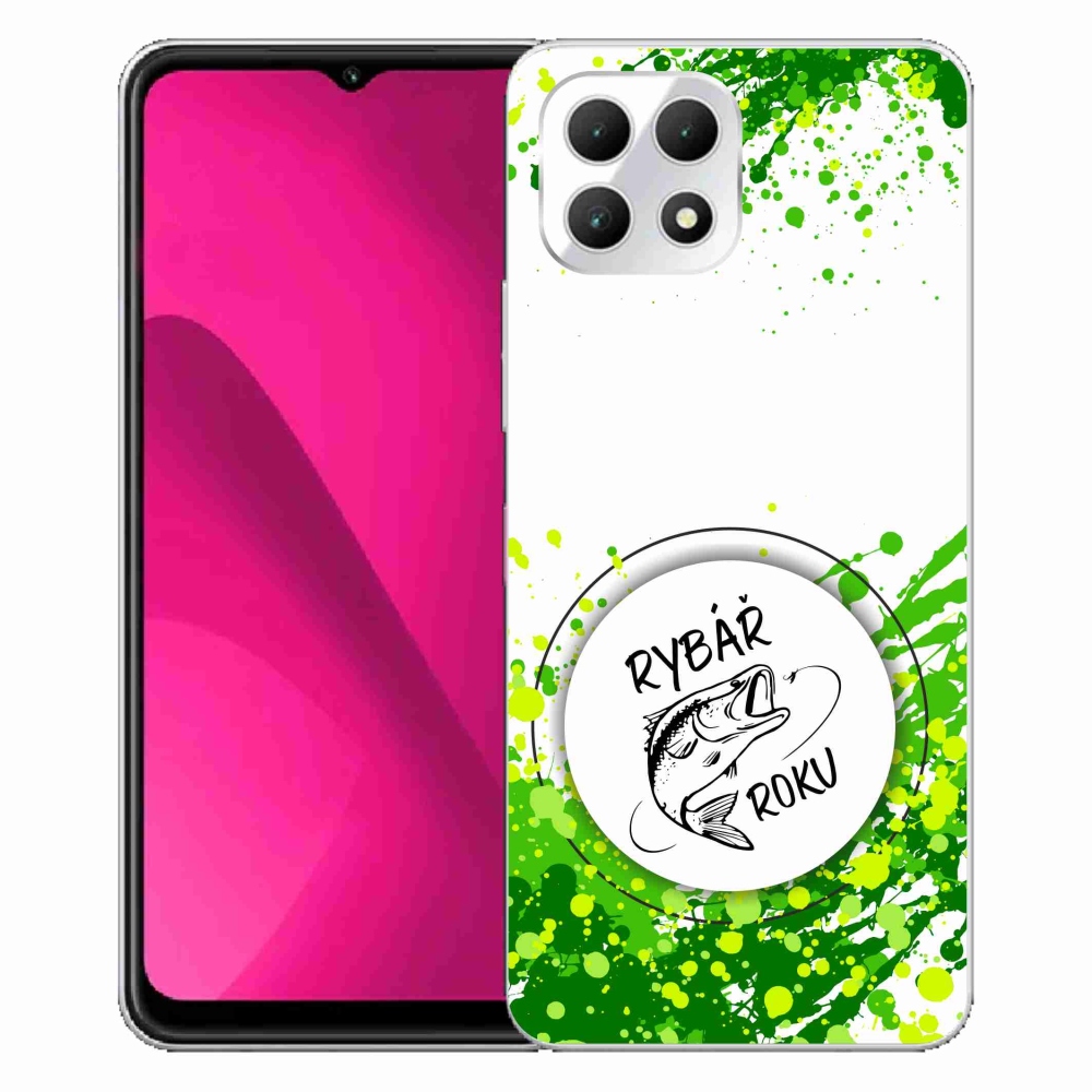 Zselés borító mmCase a T-Mobile T Phone 2 készülékhez - Az év halászának fehér háttere