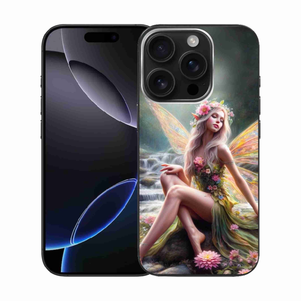 Zselés borítás mmCase iPhone 16 Pro készülékhez - pillangó nő 1