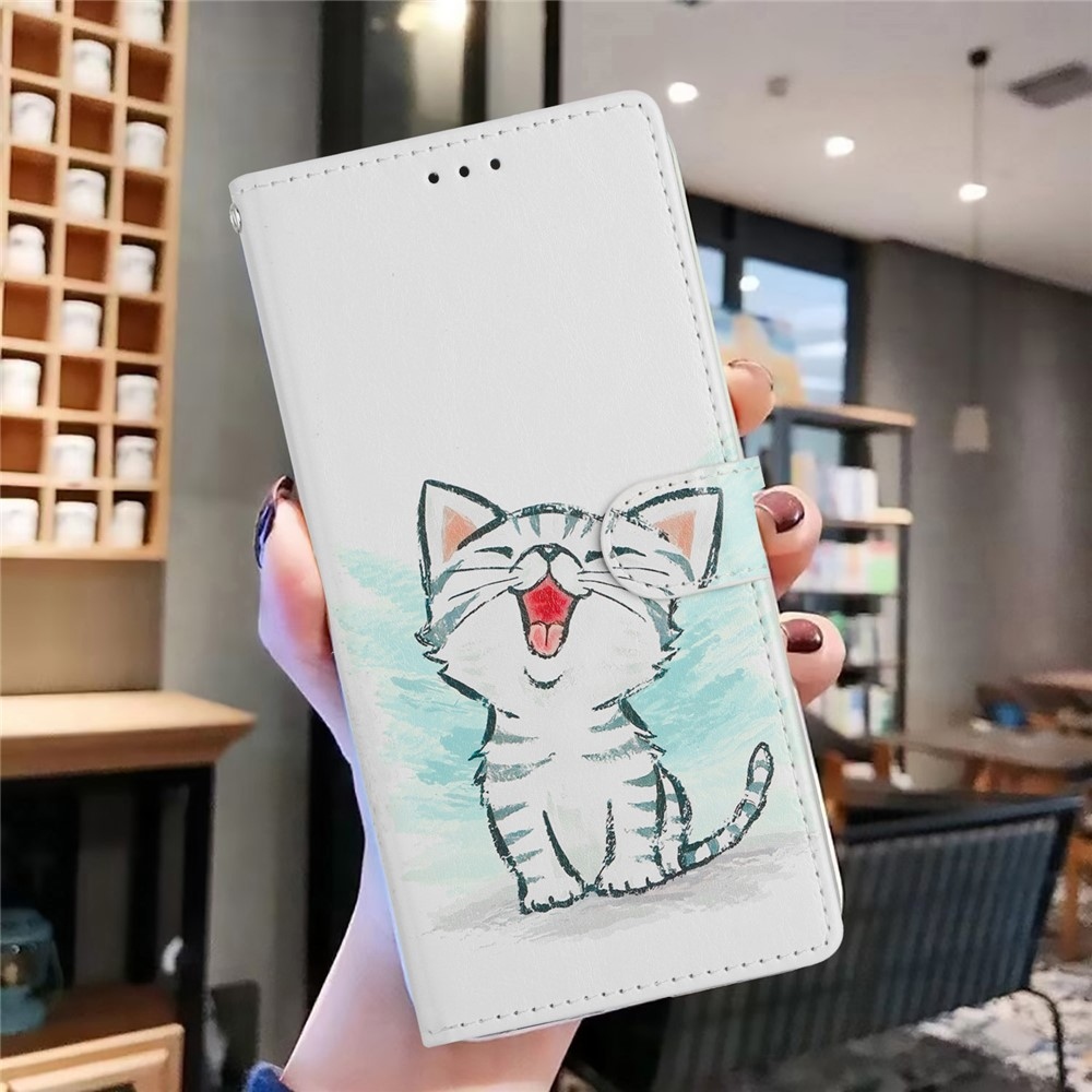 Biztonságos könyv tok a Xiaomi 15T-hez - rajzfilm cica