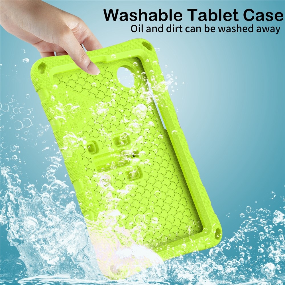 Gyerekek Pillangó EVA tartós tok pánttal Xiaomi Redmi Pad SE 8.7 tablethez - zöld