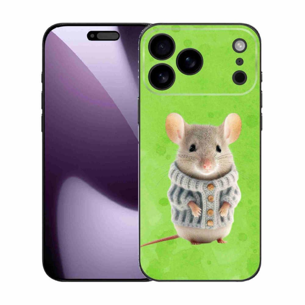 Gél borítás mmCase iPhone 17 Pro Max készülékhez - egér pulóverben