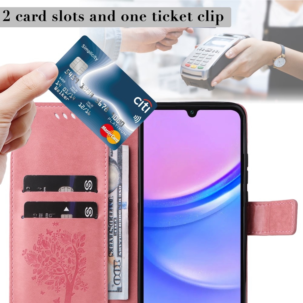 Fák könyve tok Samsung Galaxy A16 4G/5G/A26 5G - rózsaszínű