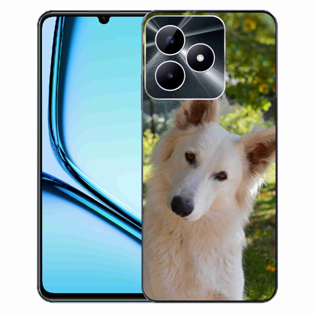 Gél borítás mmCase a Realme Note 50 készülékhez - Fehér svájci juhász 1