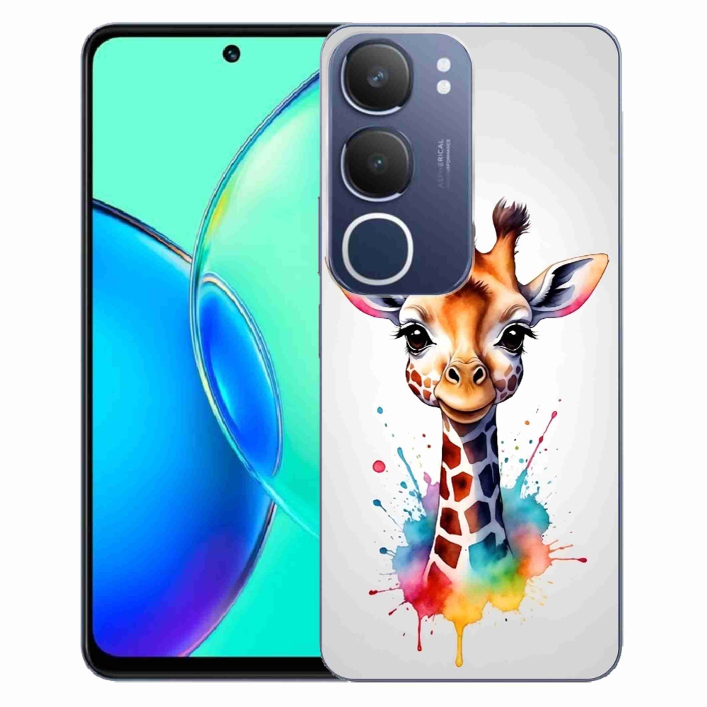 Zselés borítás mmCase a Vivo Y19s készülékhez - zsiráf 1