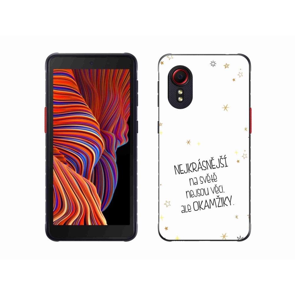 Gél borító mmCase Samsung Galaxy Xcover 5 - idézem 4 fehér háttér