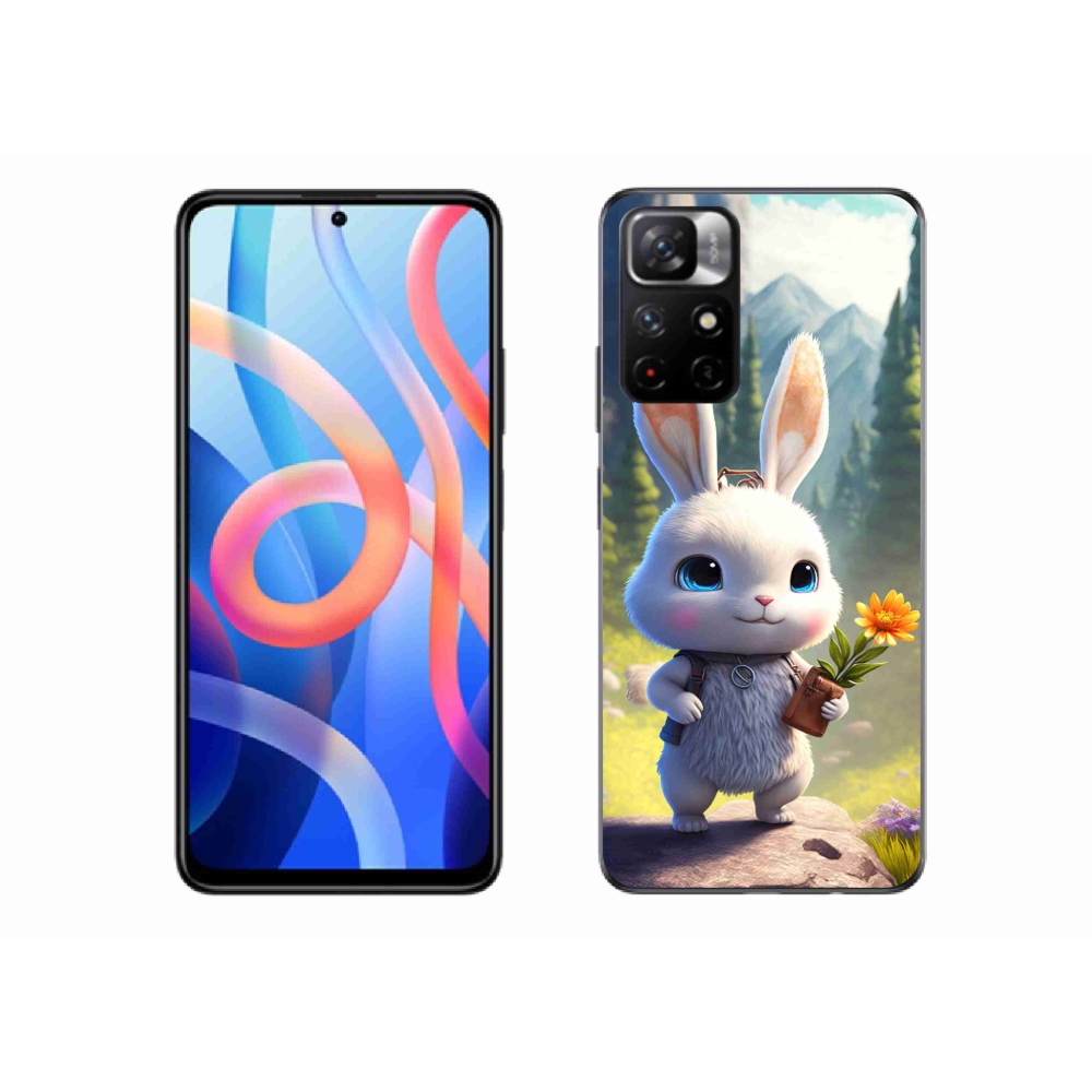 Gél borítás mmCase a Xiaomi Redmi Note 11S 5G számára - aranyos nyuszi
