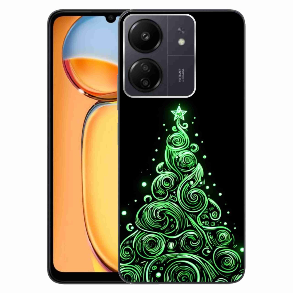 Gél borítás mmCase a Xiaomi Poco C65/Redmi 13C - neon karácsonyfa 3