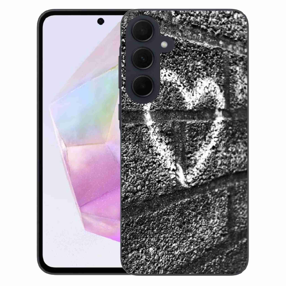 Zselés borítás mmCase Samsung Galaxy A35 5G - szív a falon