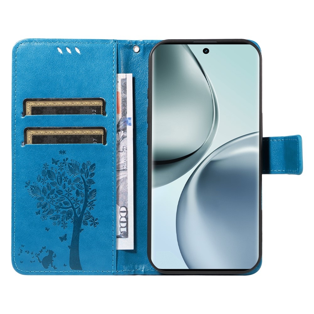 Fák könyvtáska a Realme 14 Pro 5G-hez - kék