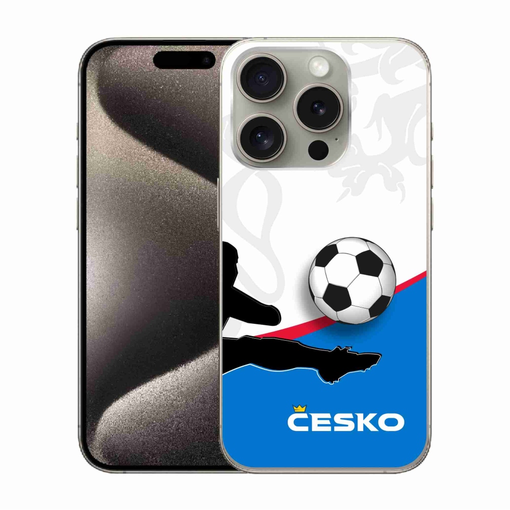 Gél borítás mmCase iPhone 15 Pro készülékhez - Labdarúgás Csehország 3
