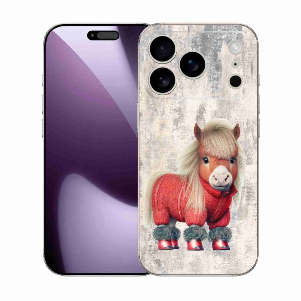 Gél borítás mmCase iPhone 17 Pro készülékhez - póni pulóverben