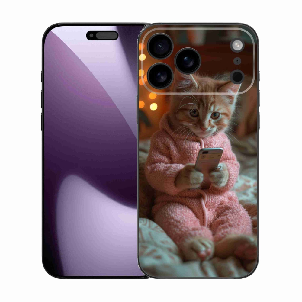 Zselés borítás mmCase iPhone 17 Pro Max készülékhez - baba mobillal