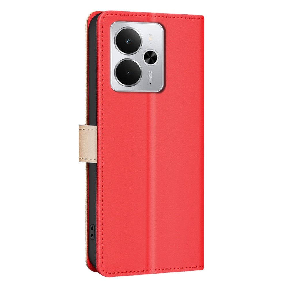 BNF DUO könyvtáska a Realme 14 5G készülékhez - piros színű