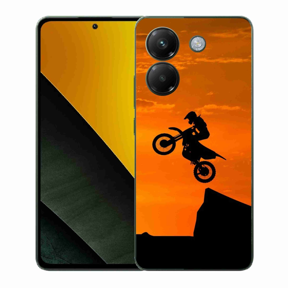 Gél borítás mmCase a Xiaomi Poco M7 Pro 5G számára - motocross