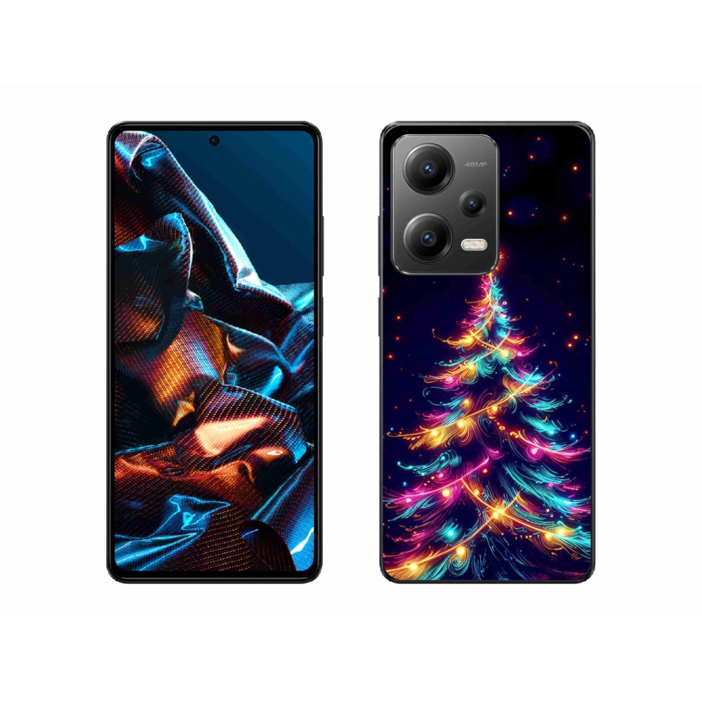 Gél borítás mmCase a Xiaomi Redmi Note 12 Pro 5G-hez - neon karácsonyfa