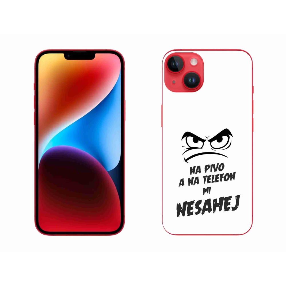 Gél borítás mmCase iPhone 14 Plus készülékhez - sör motívum 2 fehér háttér