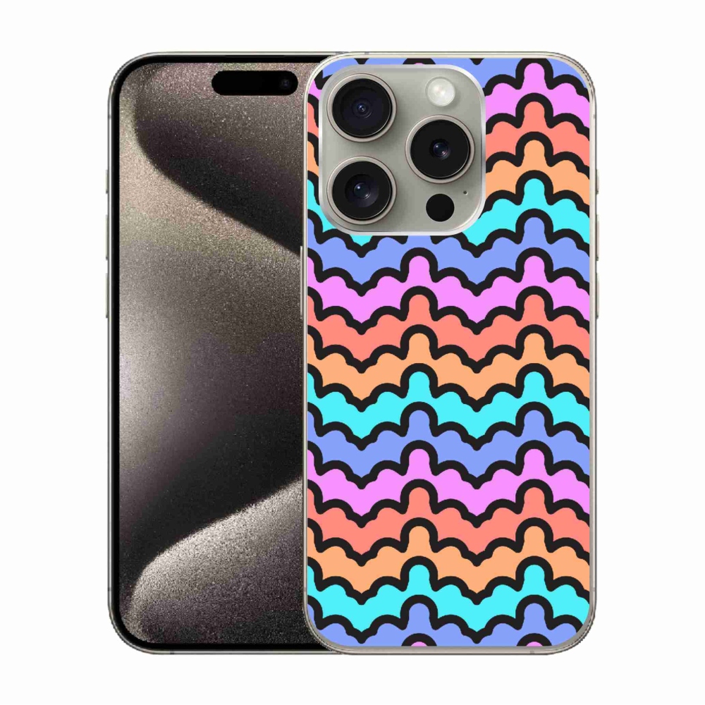 Zselés borítás mmCase iPhone 15 Pro készülékhez - absztrakt motívum 30