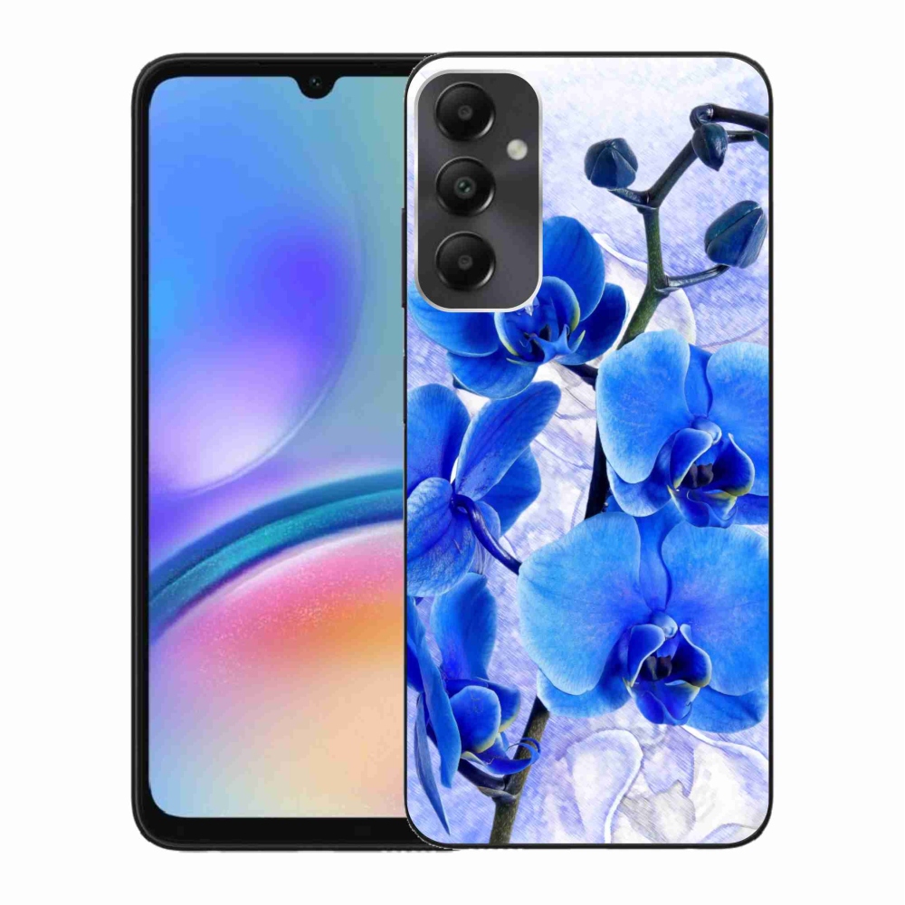 Gél védőhuzat mmCase Samsung Galaxy A05s készülékhez - kék virágok