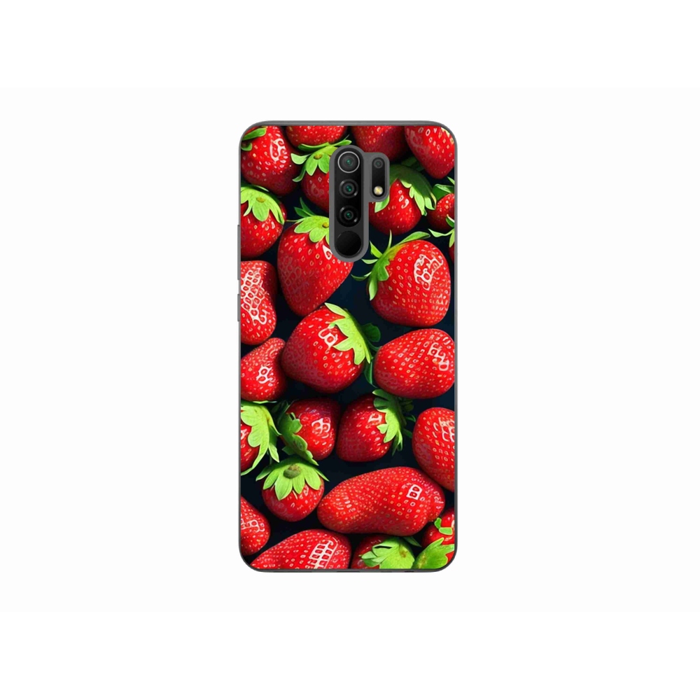 Gél borítás mmCase a Xiaomi Redmi 9-hez - eper