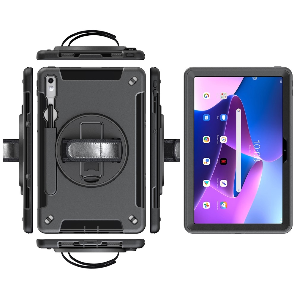 Strapabíró hibrid borítás képernyővédővel Lenovo Tab P11 (2.Gen) - fekete