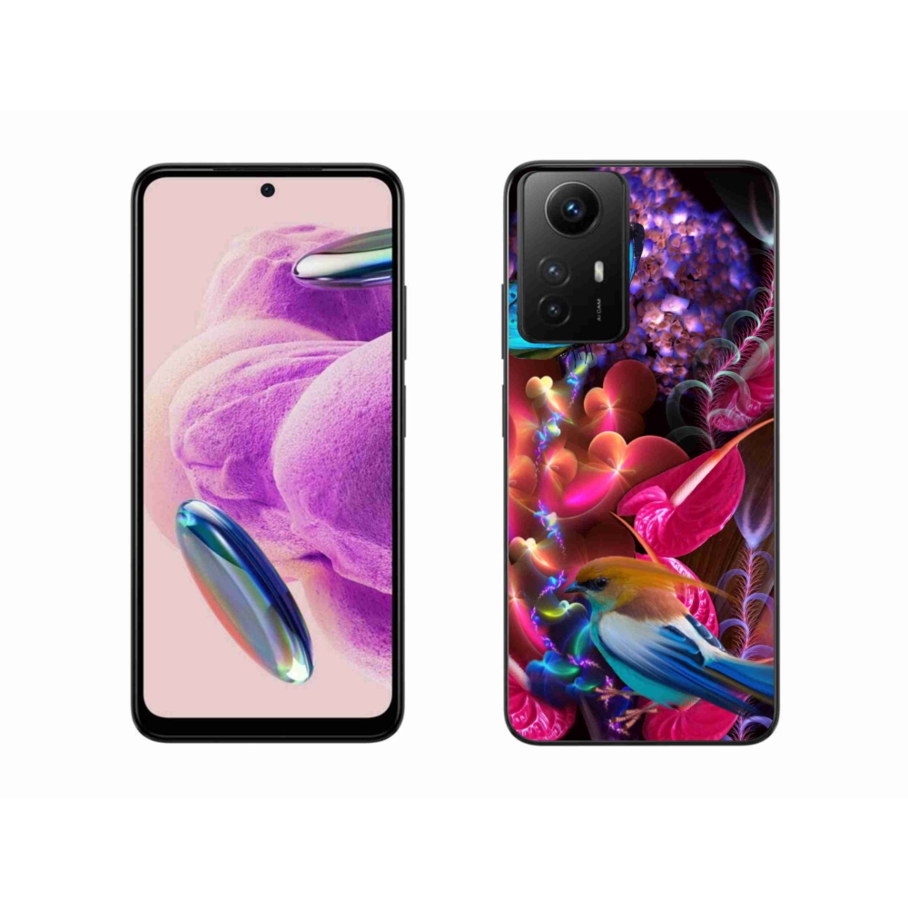 Gél borító mmCase a Xiaomi Redmi Note 12S-hez - színes virágok