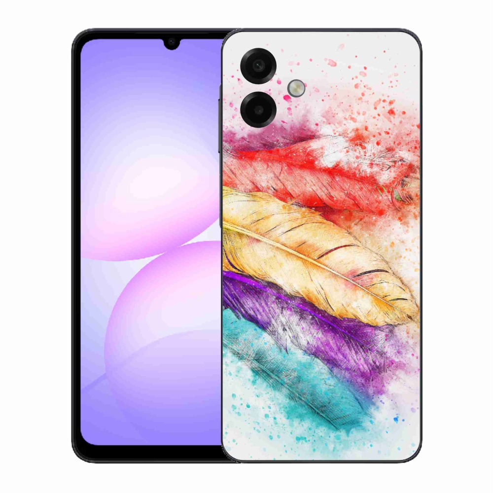 Zselés borítás mmCase Samsung Galaxy A07 4G - színes tollakhoz