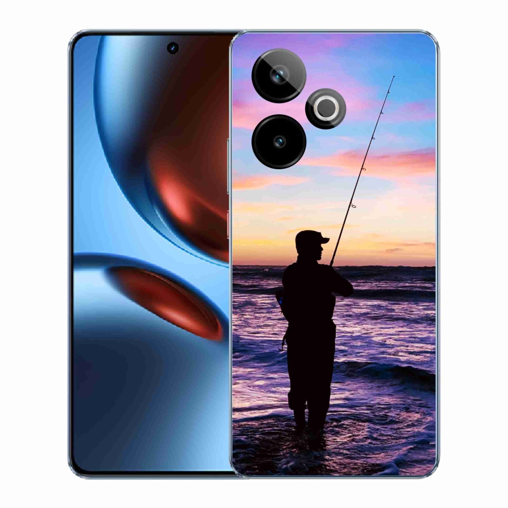 Rugalmas zselés tok mmCase képpel a Realme GT 7 5G/GT 7T 5G számára - halászat 1