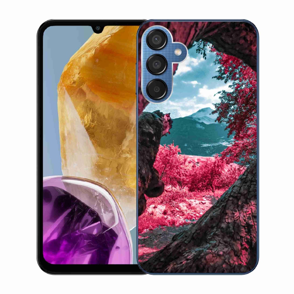 Zselés borítás mmCase Samsung Galaxy M15 5G - hegyi kilátás