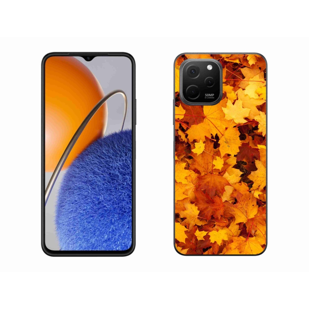Gél borítás mmCase a Huawei Nova Y61 készülékhez - juharlevelek