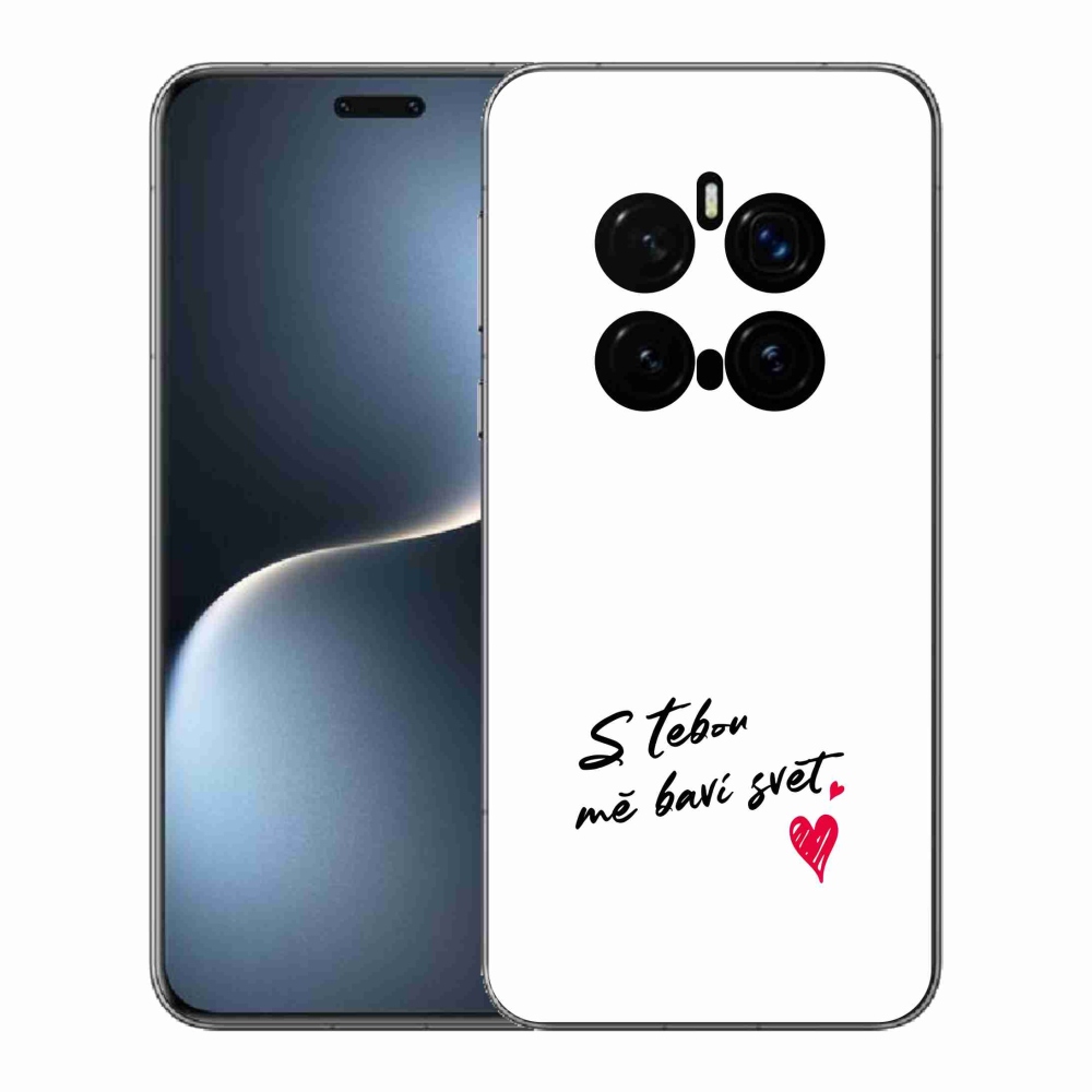 Gél borító mmCase a Honor Magic 7 Pro 5G készülékhez - szerelmes szöveg 1 fehér háttér