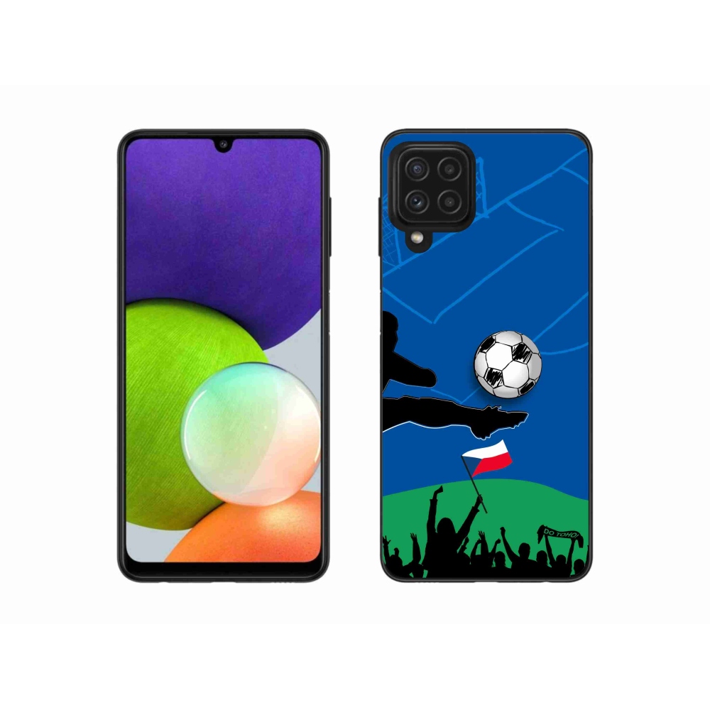 Gél borítás mmCase Samsung Galaxy A22 4G - futball rajongóknak