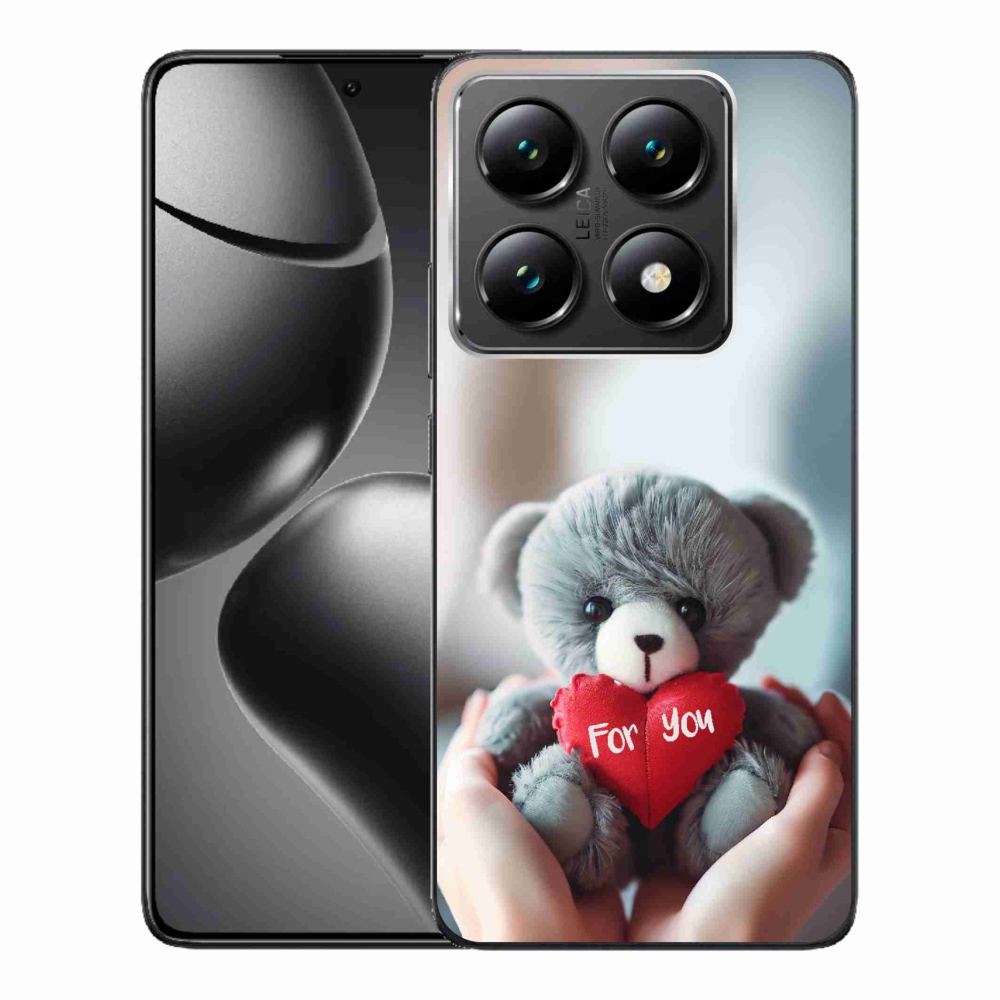 Gél borítás mmCase a Xiaomi 14T Pro számára - mackó a szerelmesek számára